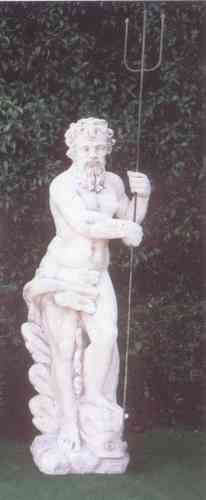 Statua Nettuno in cemento H cm 140