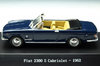 FIAT 2300 S CABRIOLET 1962 BLUE 1:43