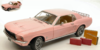 FORD MUSTANG COUPE' 1967 "PLAYBOY PINK MUSTANG" INCLUDES LUGGAGE 1:18