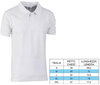 White men's polo shirt item P30022-B