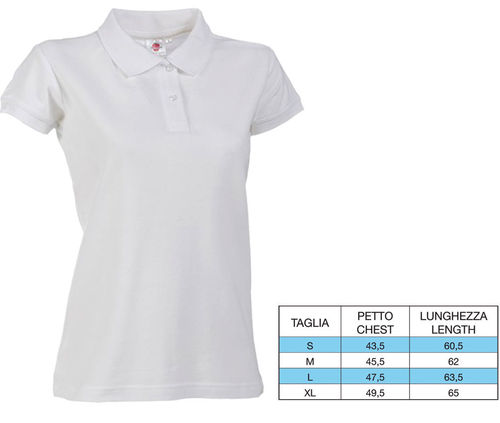 White Women's Polo item P30060-B