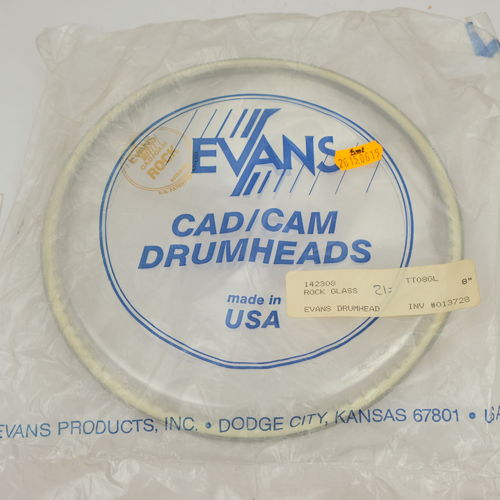 Evans Cad-Cam 8" Clear Rock Drum Head